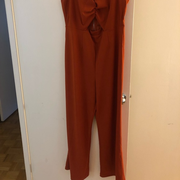 Orange flared romper - Picture 2 of 3